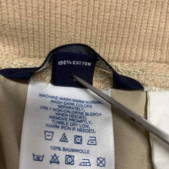 Lands' End Khaki Twill Pants Sz 6 Cotton - Picture 7 of 9